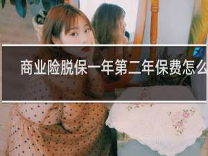 商业险脱保一年第二年保费怎么算