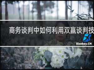 商务谈判中如何利用双赢谈判技巧