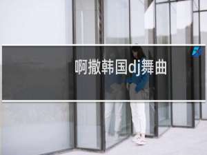 啊撒韩国dj舞曲