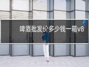 啤酒批发价多少钱一箱v8