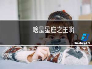 啥是星座之王啊