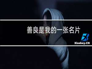 善良是我的一张名片