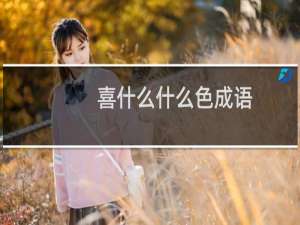 喜什么什么色成语
