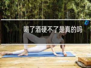喝了酒硬不了是真的吗