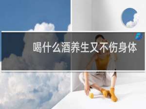 喝什么酒养生又不伤身体