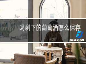 喝剩下的葡萄酒怎么保存