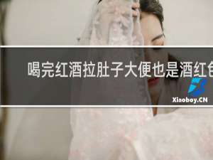 喝完红酒拉肚子大便也是酒红色