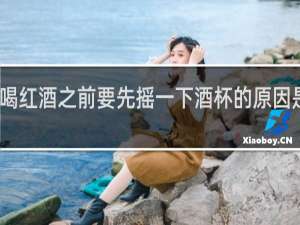 喝红酒之前要先摇一下酒杯的原因是什么