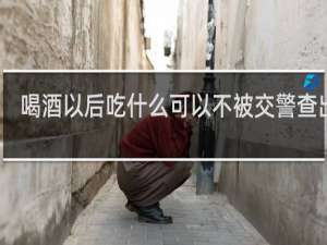 喝酒以后吃什么可以不被交警查出来