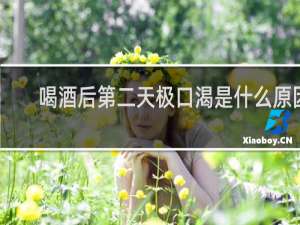 喝酒后第二天极口渴是什么原因