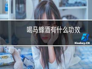 喝马蜂酒有什么功效