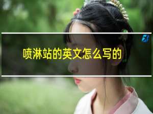 喷淋站的英文怎么写的