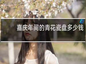 嘉庆年间的青花瓷盘多少钱