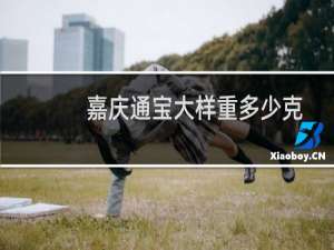 嘉庆通宝大样重多少克
