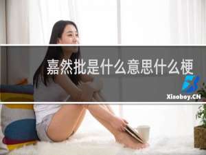 嘉然批是什么意思什么梗