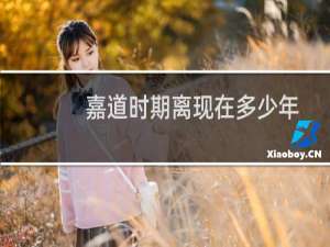 嘉道时期离现在多少年