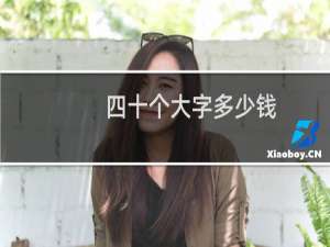 四十个大字多少钱