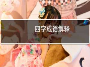 四字成语解释