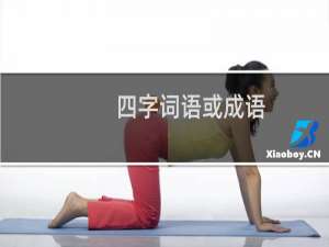 四字词语或成语