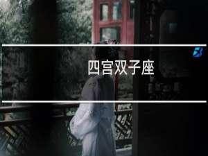 四宫双子座