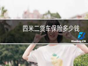 四米二货车保险多少钱