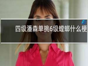 四级潘森单挑6级螳螂什么梗
