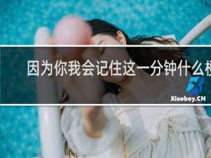 因为你我会记住这一分钟什么梗
