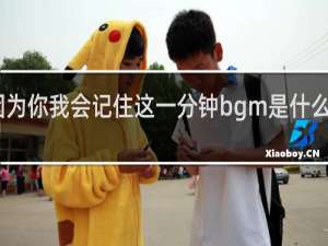 因为你我会记住这一分钟bgm是什么什么梗