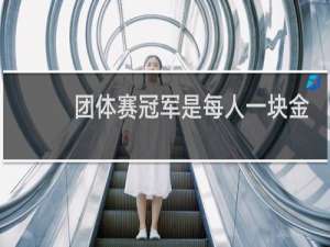 团体赛冠军是每人一块金牌吗