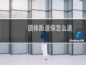 团体险退保怎么退