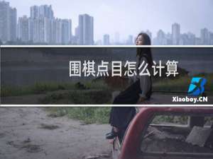 围棋点目怎么计算