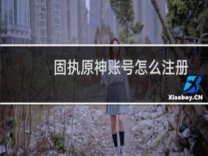 固执原神账号怎么注册