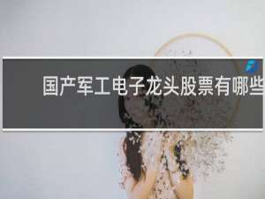 国产军工电子龙头股票有哪些