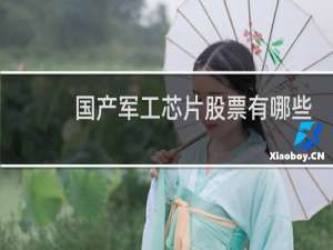 国产军工芯片股票有哪些