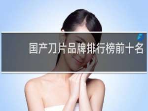 国产刀片品牌排行榜前十名