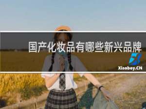 国产化妆品有哪些新兴品牌