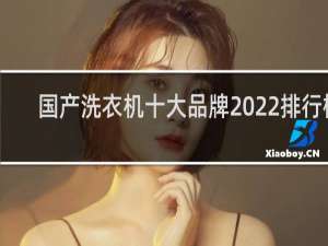 国产洗衣机十大品牌2022排行榜