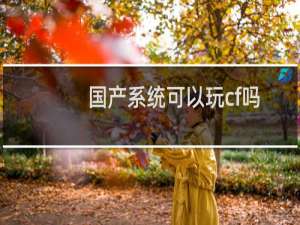 国产系统可以玩cf吗