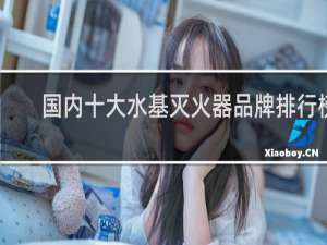 国内十大水基灭火器品牌排行榜