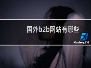 国外b2b网站有哪些