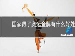 国家得了奥运金牌有什么好处