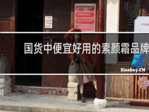 国货中便宜好用的素颜霜品牌