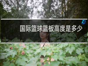 国际篮球篮板高度是多少