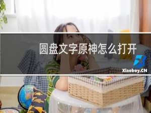 圆盘文字原神怎么打开