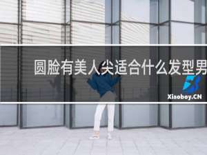 圆脸有美人尖适合什么发型男