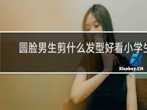 圆脸男生剪什么发型好看小学生