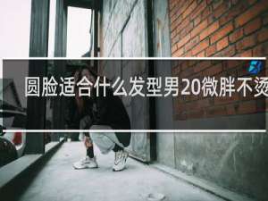 圆脸适合什么发型男 微胖不烫发