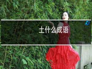 土什么成语