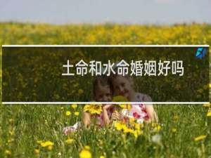 土命和水命婚姻好吗