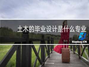 土木的毕业设计是什么专业